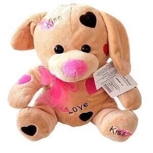 Walmart Dream Dog Made to Love Made to Hug Hearts Kisses Soft 10"